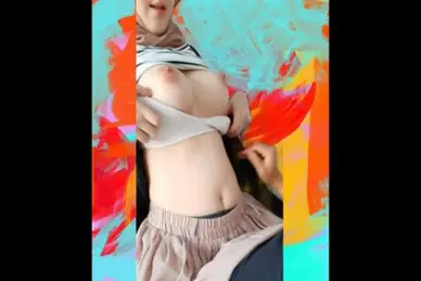 Hijab Nipple Pink Terbuka Menggoda Saat Sange