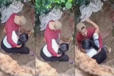 Siswi SMA Digrepe Abang-Abang Jahat Di Belakang Sekolah